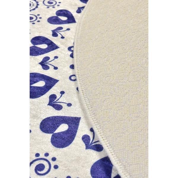 Venice Mavi Dekoratif Dijital Baskılı Halı, Kaymaz Taban, Yıkanabilir Bonvagon