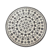 Venice Siyah Dekoratif Dijital Baskılı Halı, Kaymaz Taban, Yıkanabilir Bonvagon