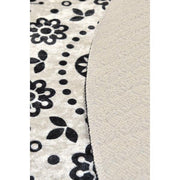 Venice Siyah Dijital Baskılı 100cm Banyo Halısı, Kaymaz Taban, Yıkanabilir Bonvagon