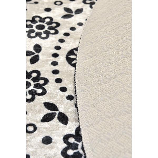 Venice Siyah Dijital Baskılı 100cm Banyo Halısı, Kaymaz Taban, Yıkanabilir Bonvagon