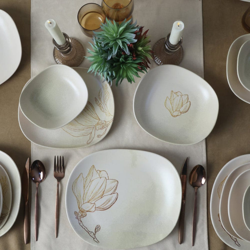 Vintage Bloom Yemek Takımı 24 Parça 6 Kişilik
