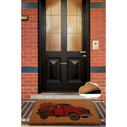 Vintage Car Doğal Koko Hindistan Cevizi Kapı Önü Paspas 60x40cm Bonvagon
