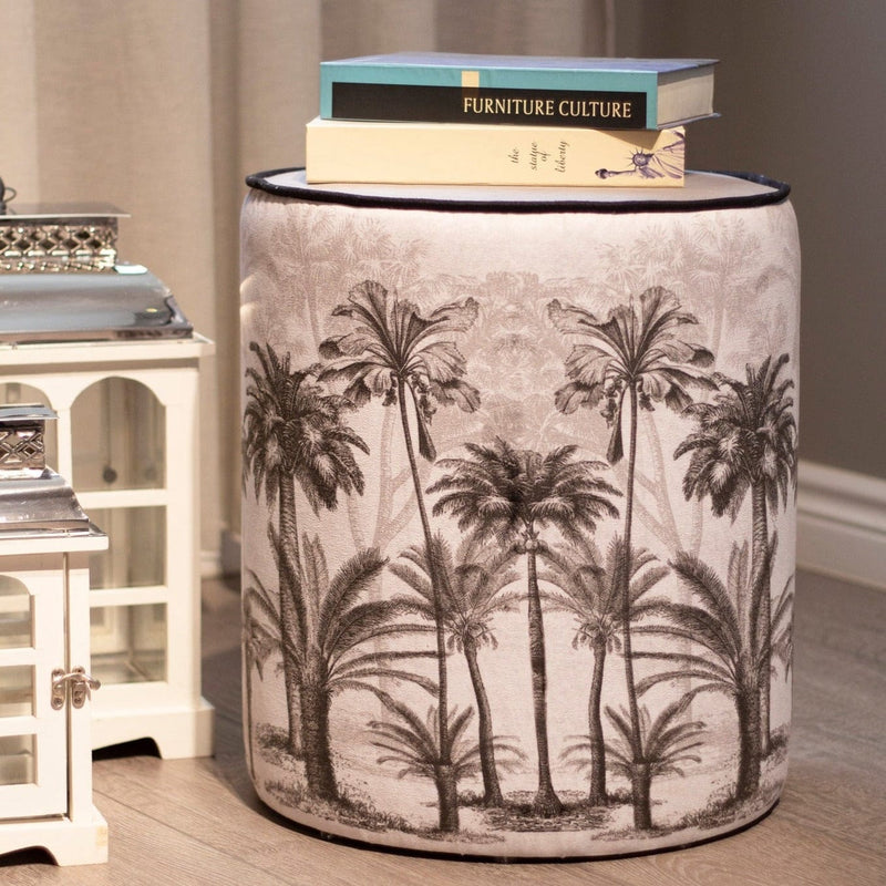 Vintage Palm Trees Puf