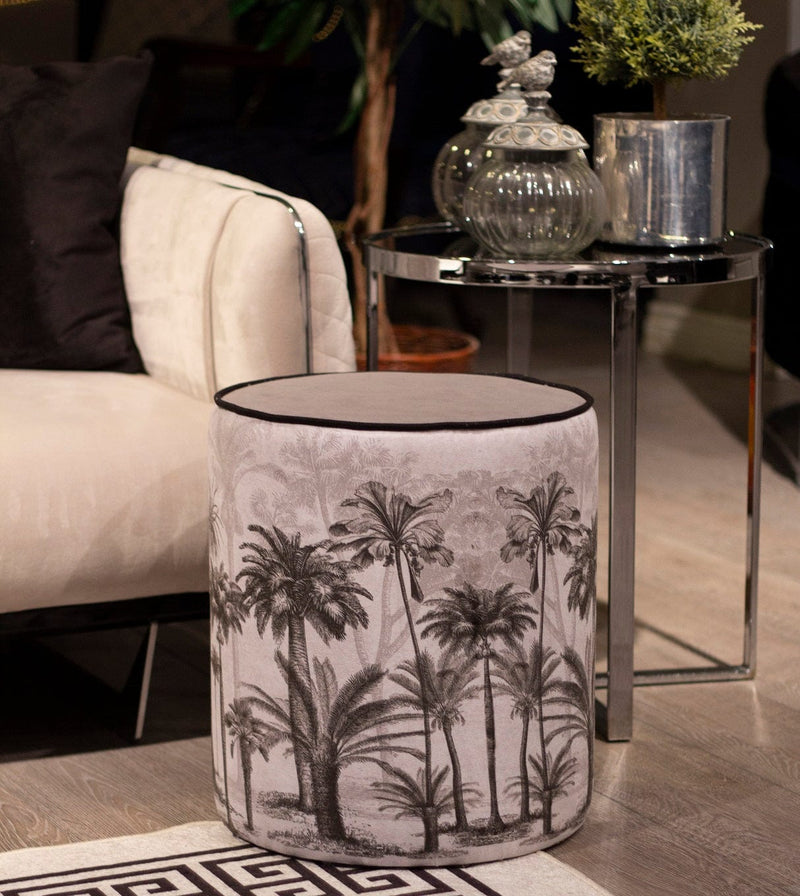 Vintage Palm Trees Puf