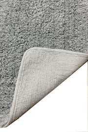 Volie %100 Pamuklu Gri 80x130cm Banyo Paspas ve Halısı, Kaymaz Taban, Yıkanabilir Outlet Bonvagon