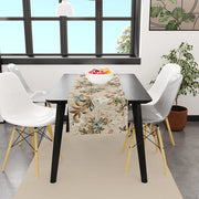 Warm Flowers İnce Keten Runner 140x45cm
