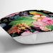 Watercolor Çiçek ve Kuş Motifli Özel Tasarım Yastık Kırlent Kılıfı 43x43cm Bonvagon