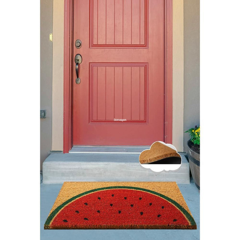 Watermelon Doğal Koko Hindistan Cevizi Kapı Önü Paspas 60x40cm Bonvagon