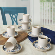 Wave Flow Nordic Kahve Takımı 12 Parça 6 Kişilik 22750-51 Bonvagon