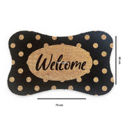 Welcome 45x75cm Doğal Koko Hindistan Cevizi Kapı Önü Paspas Daplet Bonvagon
