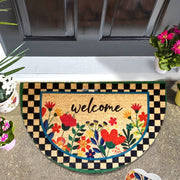 Welcome 45x75cm Doğal Koko Hindistan Cevizi Kapı Önü Paspas Lezione Bonvagon