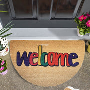 Welcome 45x75cm Doğal Koko Hindistan Cevizi Kapı Önü Paspas Pronzo Bonvagon