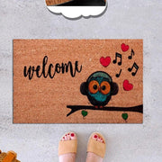 Welcome Birdy Ramo Doğal Koko Hindistan Cevizi Kapı Önü Paspas 60x40cm Bonvagon