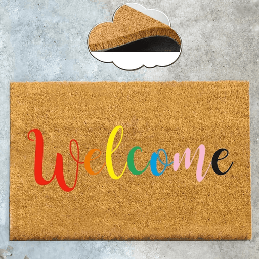 Welcome Colors Doğal Koko Hindistan Cevizi Kapı Önü Paspas 60x40cm Bonvagon