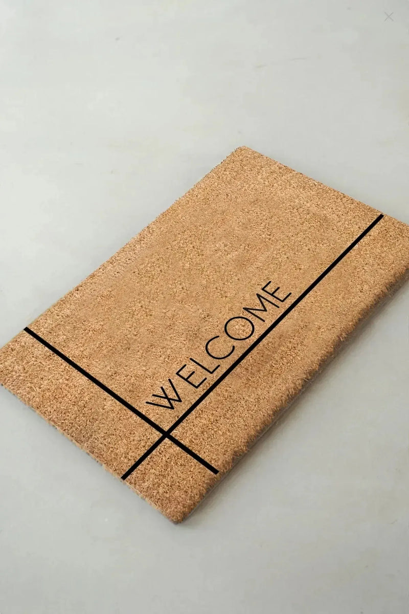 Welcome Doğal Koko Hindistan Cevizi Kapı Önü Paspas 60x40cm