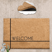 Welcome Doğal Koko Hindistan Cevizi Kapı Önü Paspas 60x40cm Bonvagon