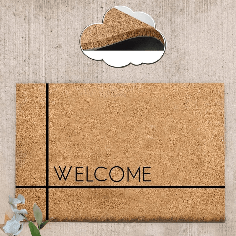 Welcome Doğal Koko Hindistan Cevizi Kapı Önü Paspas 60x40cm Bonvagon