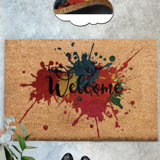 Welcome Falling Doğal Koko Hindistan Cevizi Kapı Önü Paspas 60x40cm Bonvagon