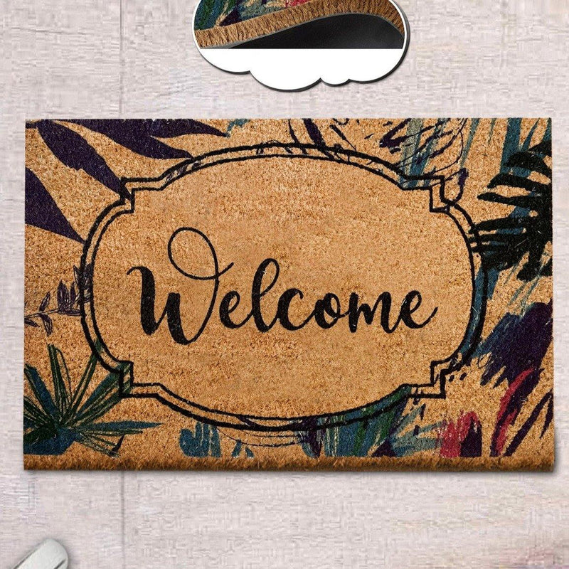Welcome Hojaco Doğal Koko Hindistan Cevizi Kapı Önü Paspas 60x40cm
