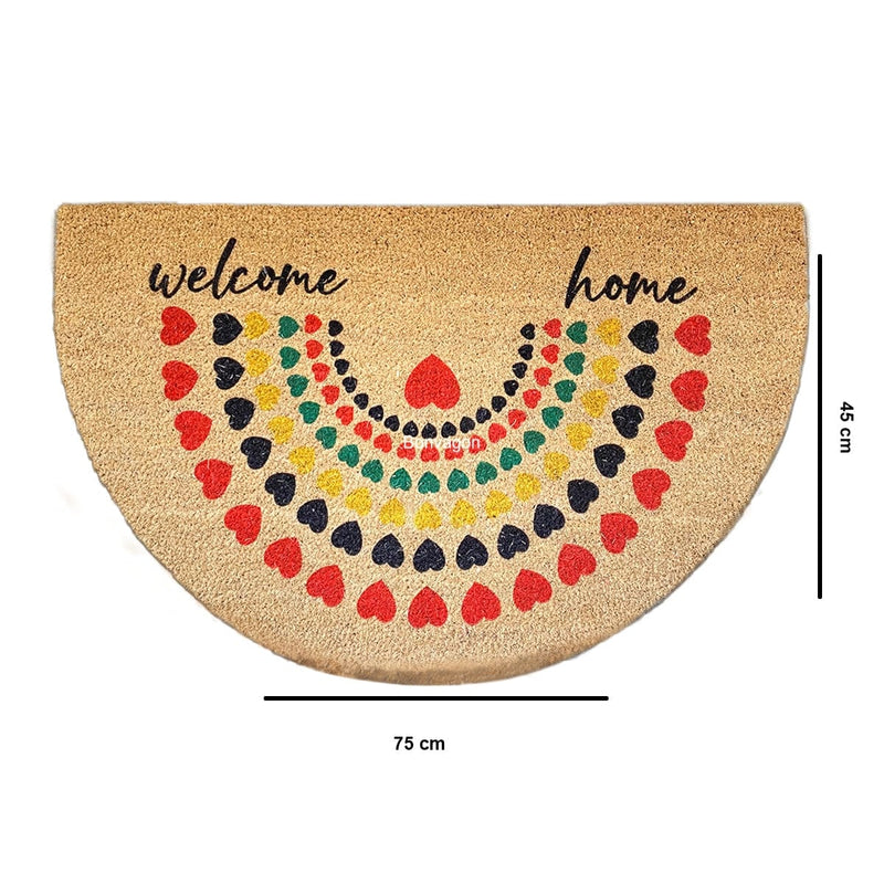 Welcome Home Sollen 45x75cm Doğal Koko Hindistan Cevizi Kapı Önü Paspas Bonvagon