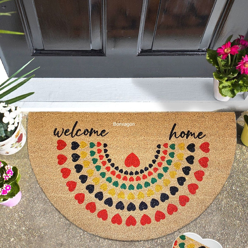 Welcome Home Sollen 45x75cm Doğal Koko Hindistan Cevizi Kapı Önü Paspas Bonvagon