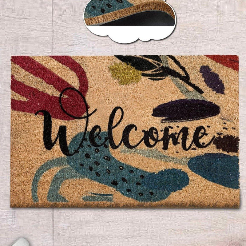 Welcome Journal Doğal Koko Hindistan Cevizi Kapı Önü Paspas 60x40cm Bonvagon