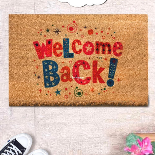 Welcome Mobility Doğal Koko Hindistan Cevizi Kapı Önü Paspas 60x40cm