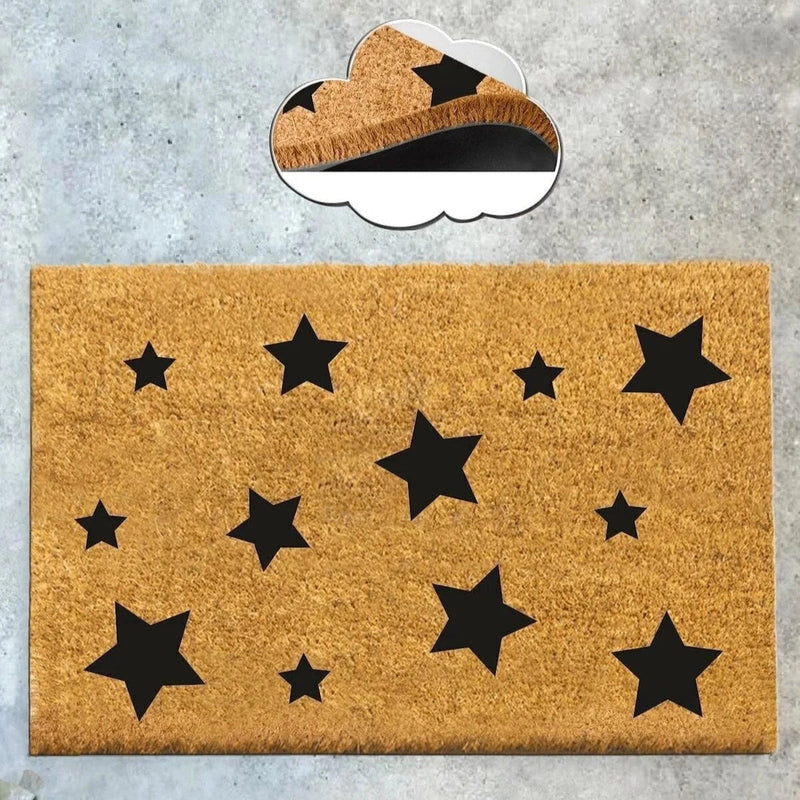 Welcome Stars Doğal Koko Hindistan Cevizi Kapı Önü Paspas 60x40cm Bonvagon