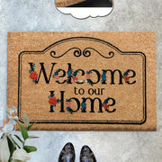 Welcome to our Home Pino Doğal Koko Hindistan Cevizi Kapı Önü Paspas 60x40cm