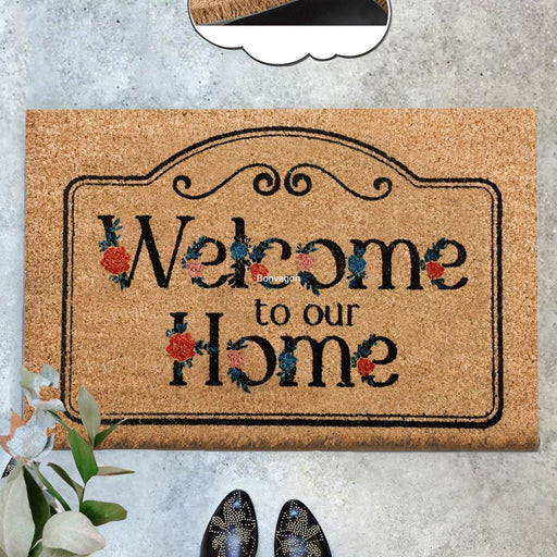 Welcome to our Home Pino Doğal Koko Hindistan Cevizi Kapı Önü Paspas 60x40cm