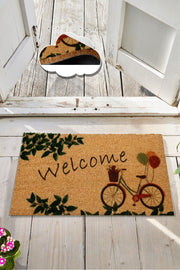 Wheel Doğal Koko Hindistan Cevizi Kapı Önü Paspas 60x40cm Bonvagon