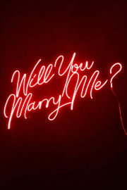 Will You Marry Me? Yazılı Neon LED Aydınlatma Işıklı Tablo Evlilik Teklifi Aşk Temalı Duvar Dekorasyon