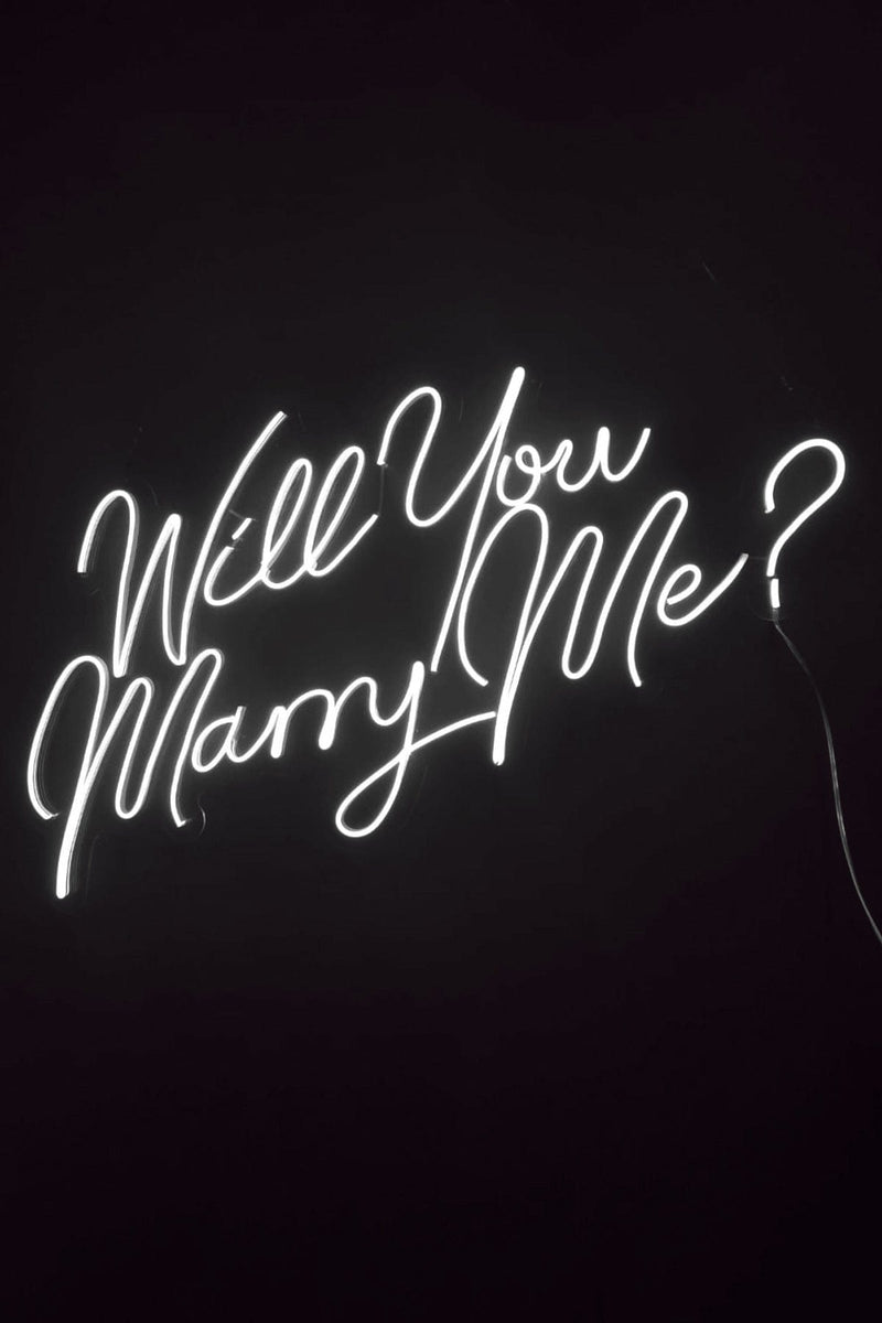 Will You Marry Me? Yazılı Neon LED Aydınlatma Işıklı Tablo Evlilik Teklifi Aşk Temalı Duvar Dekorasyon