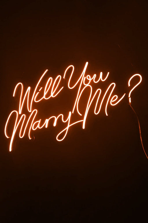 Will You Marry Me? Yazılı Neon Led Işıklı Tablo Evlilik Teklifi Duvar Dekorasyon Bonvagon
