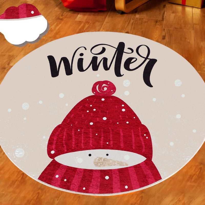 Winter Dijital Baskılı Halı, Kaymaz Taban, Yıkanabilir Bonvagon