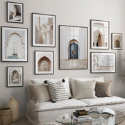 World of Doors 9 Parça Çerçeve Görünümlü Ahşap Tablo Seti Bonvagon