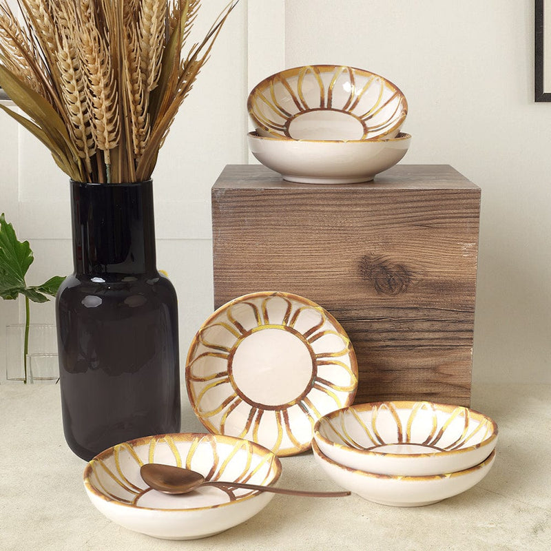 Worn Gold Halka Çerezlik / Sosluk 13 Cm 6 Adet 22967 Bonvagon