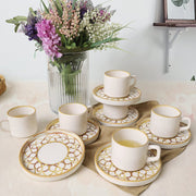 Worn Gold Stackable Çay Takımı 12 Parça 6 Kişilik 22968-23057 Bonvagon