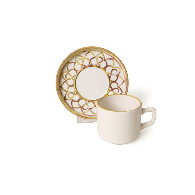 Worn Gold Stackable Çay Takımı 12 Parça 6 Kişilik 22968-23057 Bonvagon