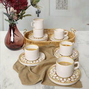 Worn Gold Stackable Çay Takımı 12 Parça 6 Kişilik 22968-23057 Bonvagon