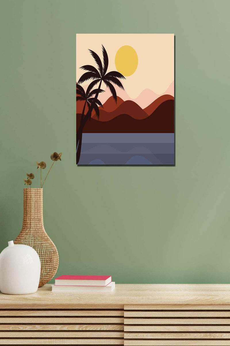 Wow 30x40 Manzara İllustration Duvar Tablo
