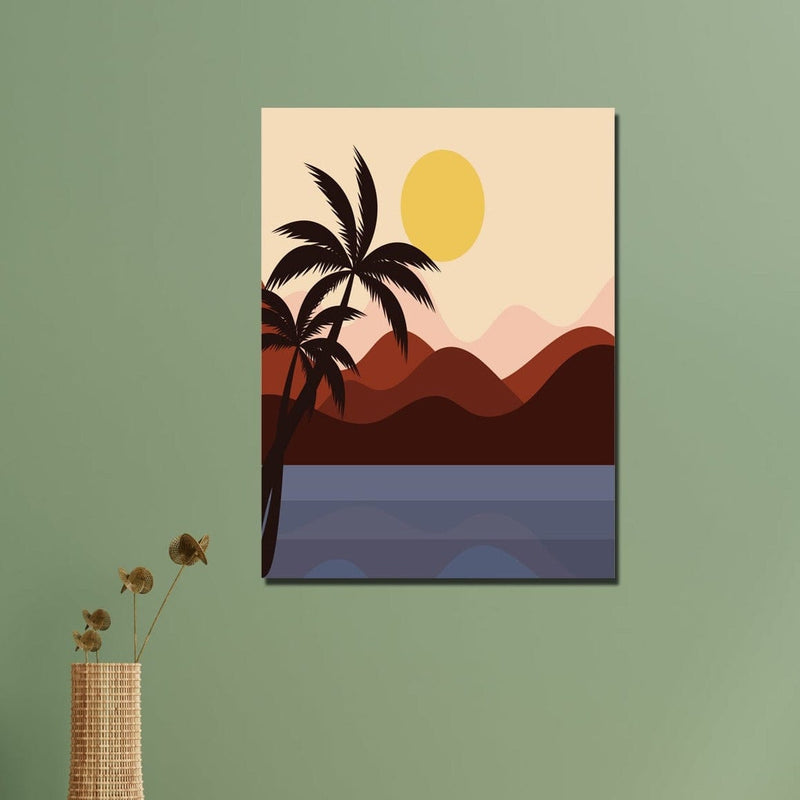 Wow 30x40 Manzara İllustration Duvar Tablo