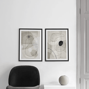 Wow Cool Art 2 Parça Çerçeve Görünümlü Ahşap Duvar Tablo Seti