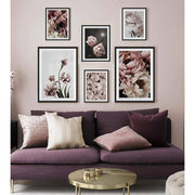 Wow Flowers 6 Parça Çerçeve Görünümlü Ahşap Duvar Tablo Seti