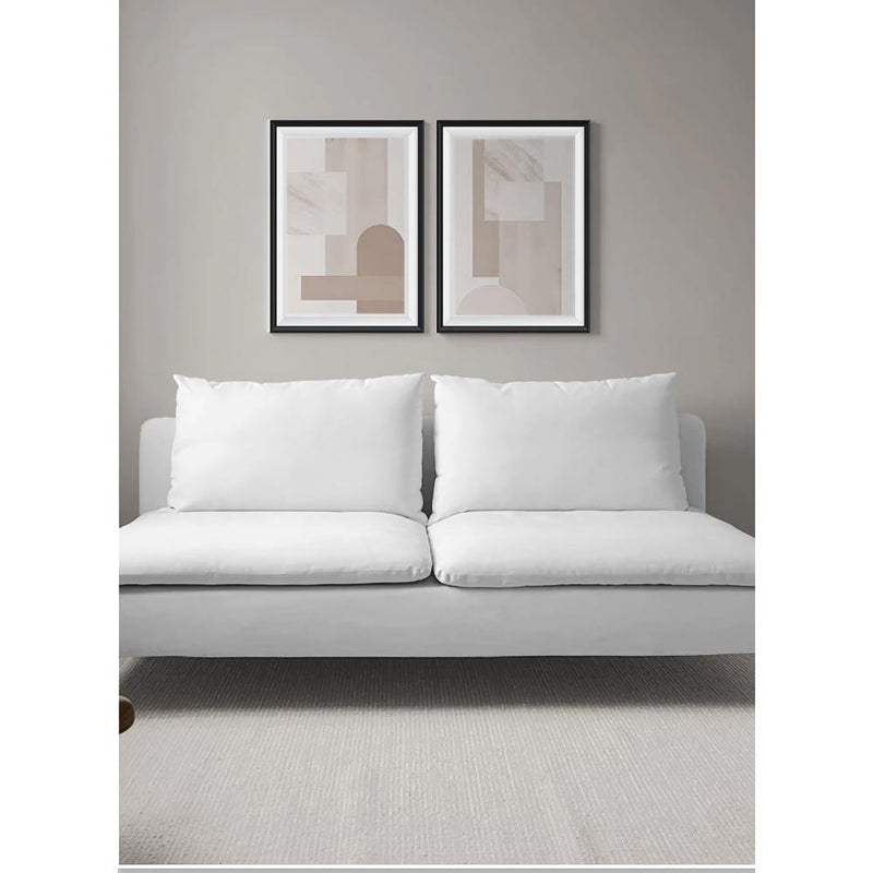Wow Soft Cubic 2 Parça Çerçeve Görünümlü Ahşap Duvar Tablo Seti