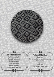 Yakamoz Dijital Baskılı Yuvarlak Banyo Halısı, Kaymaz Taban, Yıkanabilir Bonvagon