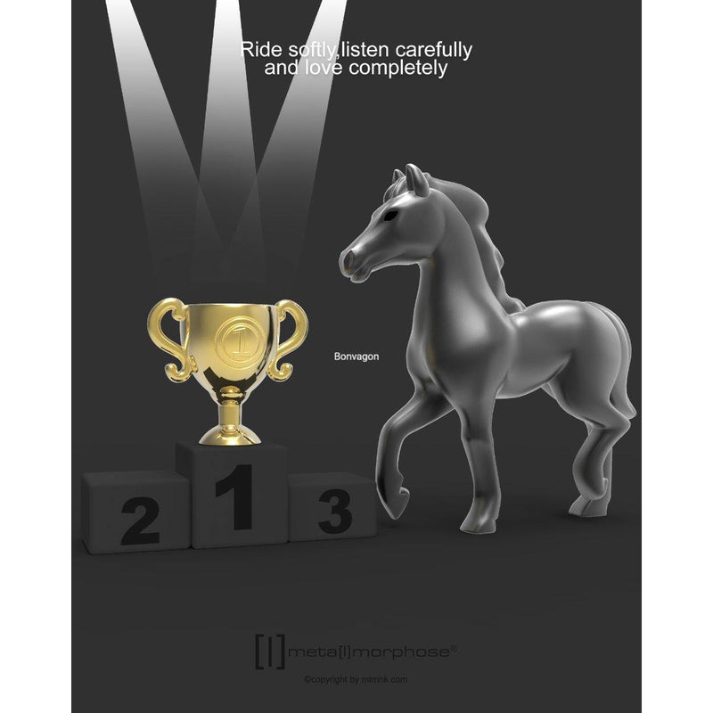 Yarış Atı Anahtarlık Çelik Halkalı  Bonvagon Metalmorphose