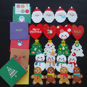 Yeni Yıl Konseptli 5 Adet Tebrik Kartı Seti Bonvagon