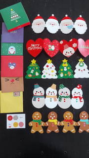 Yeni Yıl Konseptli 5 Adet Tebrik Kartı Seti Bonvagon