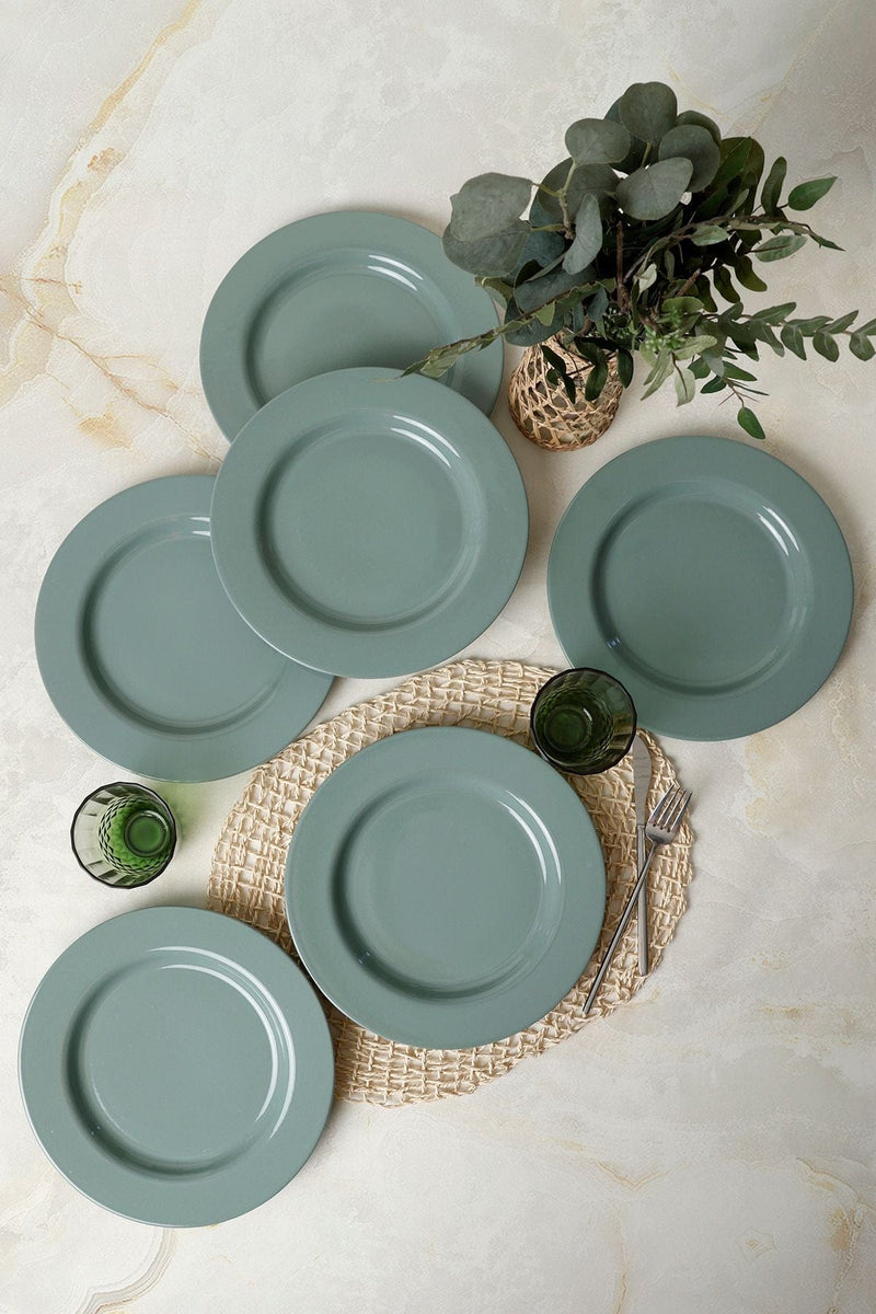 Yeşil Assos Servis Tabağı 28 Cm 6 Adet 326 Bonvagon